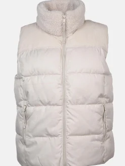 Damen Lisa Tossa Damen Steppweste aus Materialmix