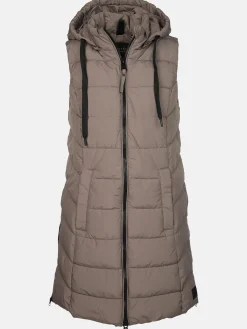 Damen Sure Damen Steppweste in langer Form