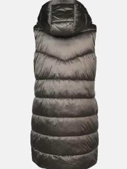 Damen Lisa Tossa Damen Steppweste in langer Form