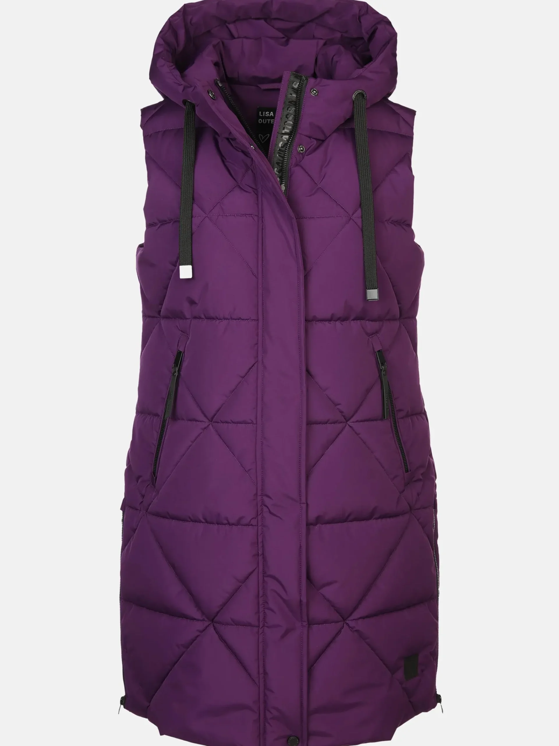 Damen Lisa Tossa Damen Steppweste mit Kapuze