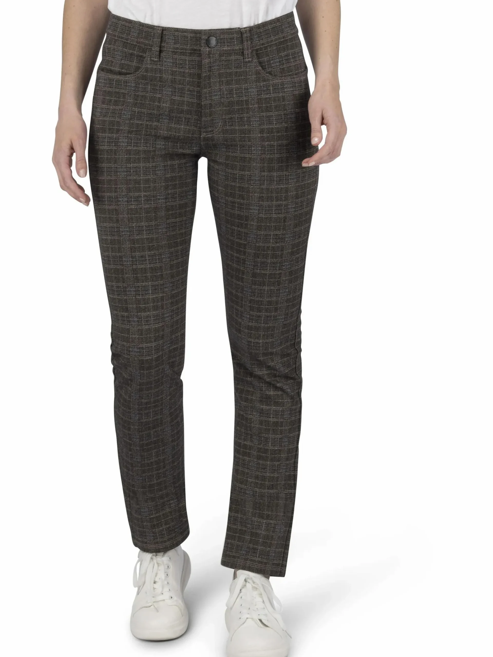 Damen Stooker DOB Damen Stoffhose im Karostyle