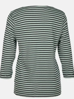 Damen Sure Damen Streifenshirt mit 7/8 Ärmeln