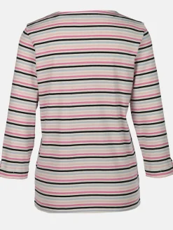 Damen Sure Damen Streifenshirt mit 7/8 Ärmeln