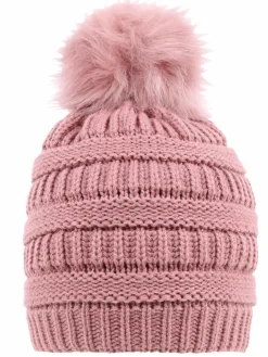 Damen Lisa Tossa Damen Strickmütze mit Bommel