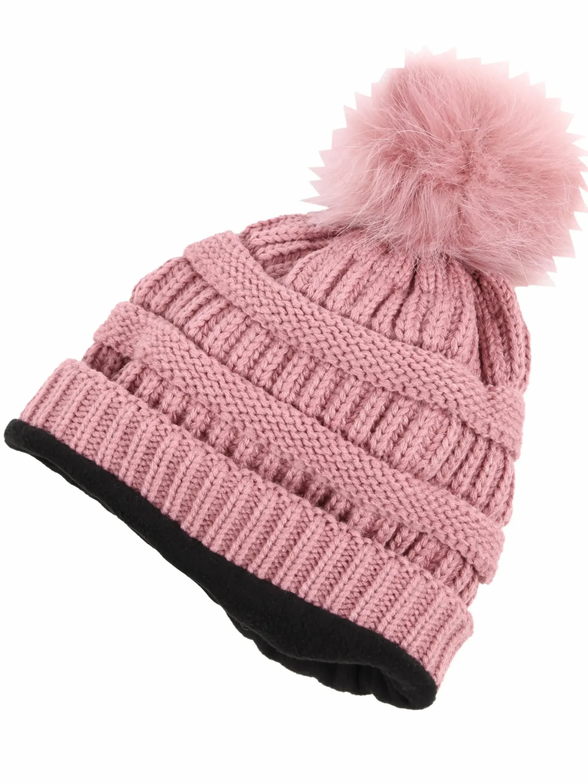 Damen Lisa Tossa Damen Strickmütze mit Bommel