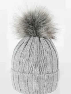 Damen Lisa Tossa Damen Strickmütze mit Bommel