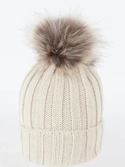 Damen Lisa Tossa Damen Strickmütze mit Bommel