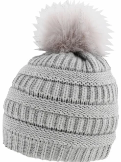 Damen Lisa Tossa Damen Strickmütze mit Bommel