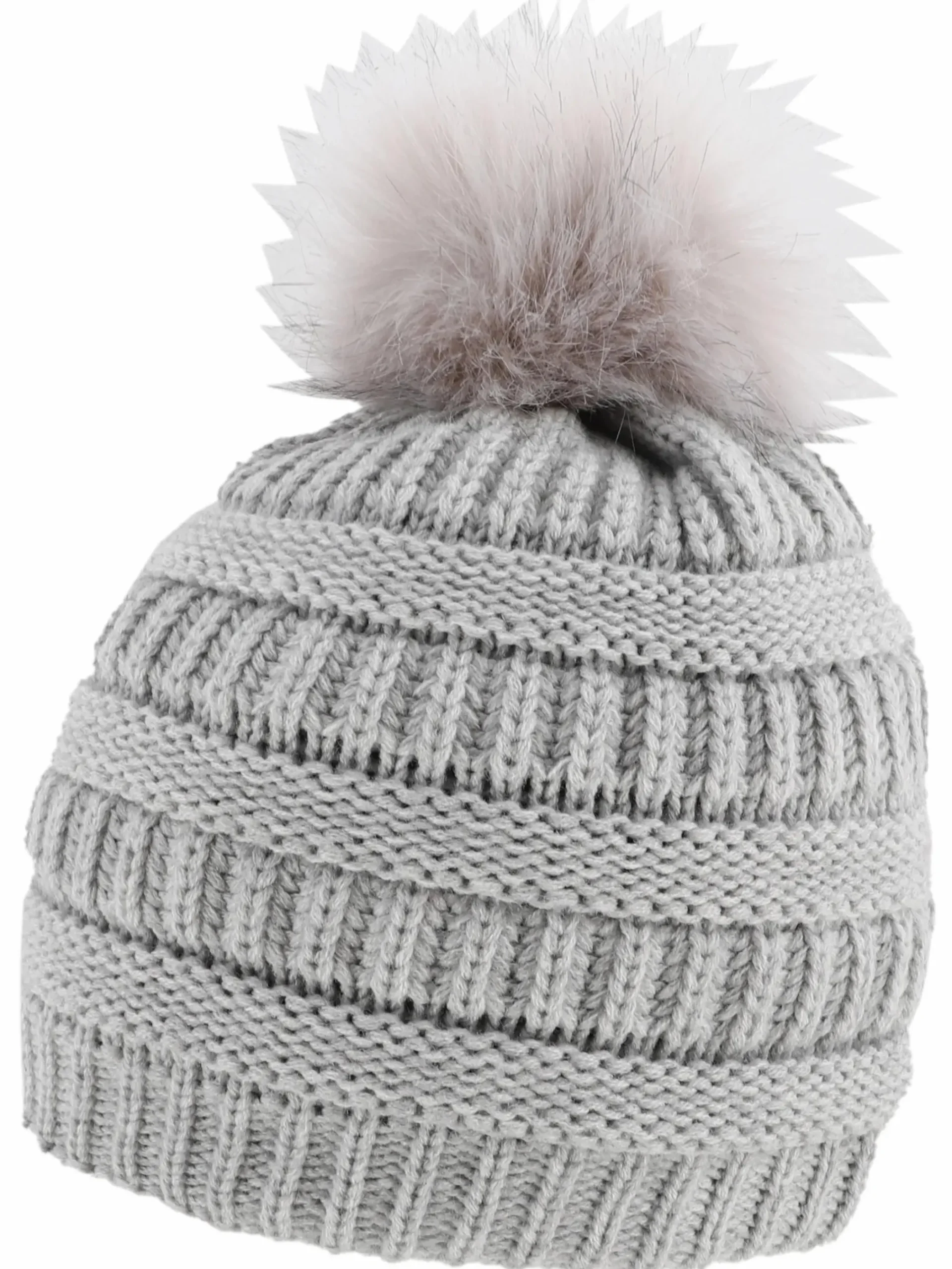 Damen Lisa Tossa Damen Strickmütze mit Bommel