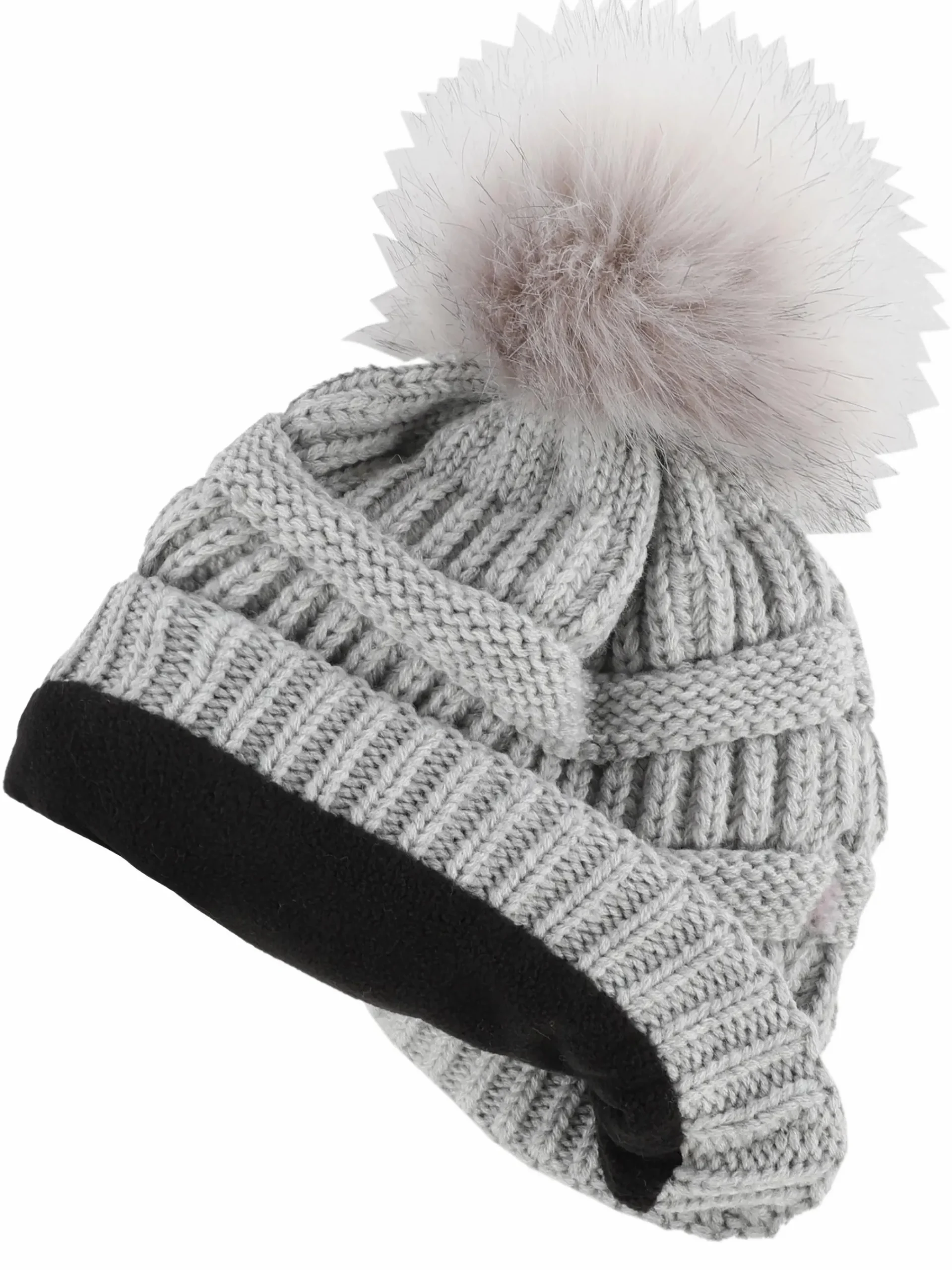 Damen Lisa Tossa Damen Strickmütze mit Bommel