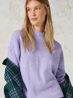 Damen Cecil Damen Strickpullover in Waffelstruktur