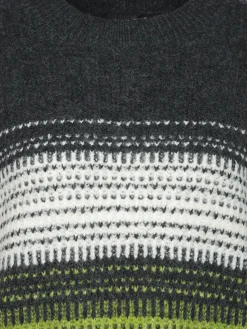 Damen Lisa Tossa Damen Strickpullover mit Streifen