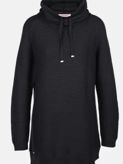 Damen Stooker DOB Damen Strickpullover mit halsfernem Kragen