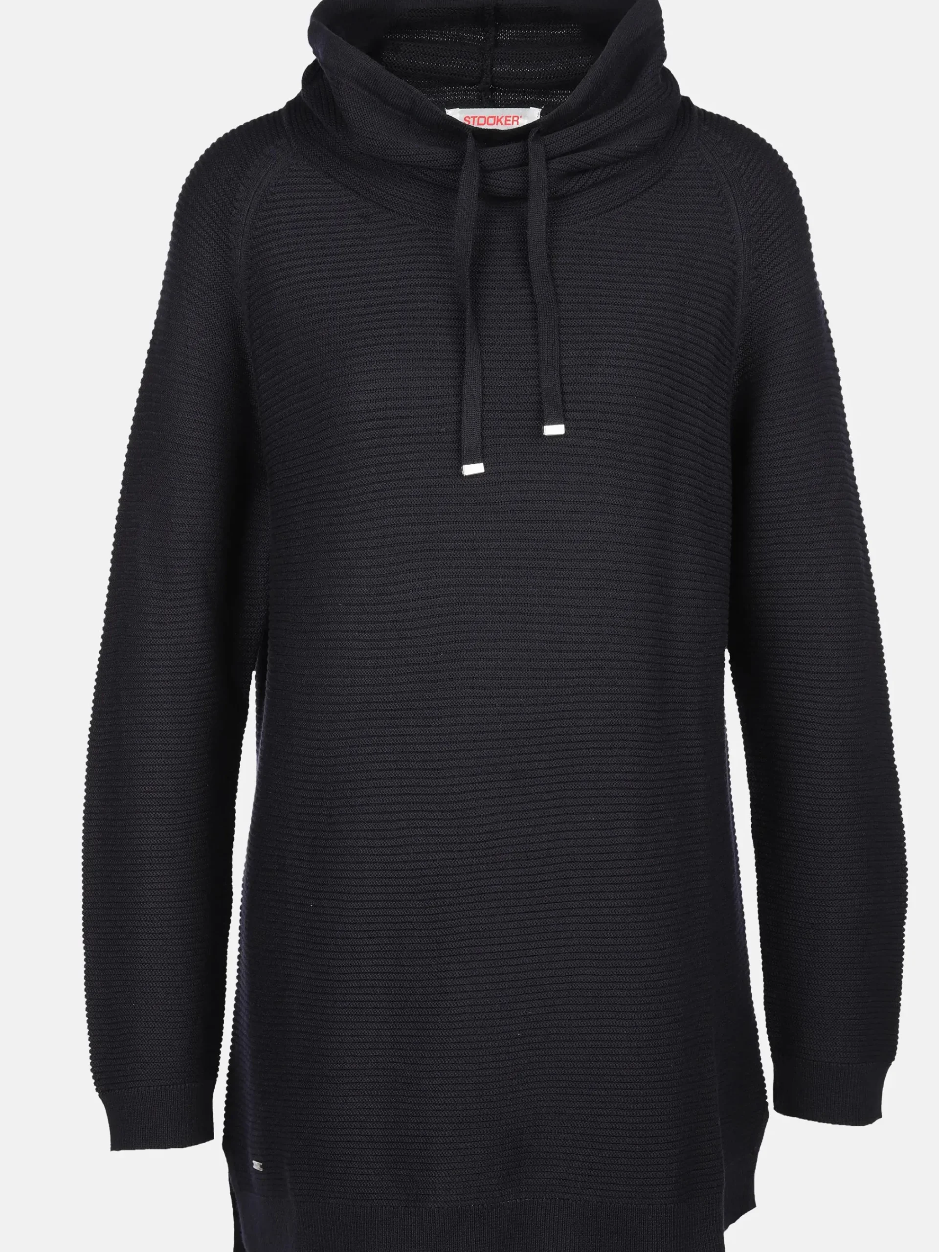 Damen Stooker DOB Damen Strickpullover mit halsfernem Kragen