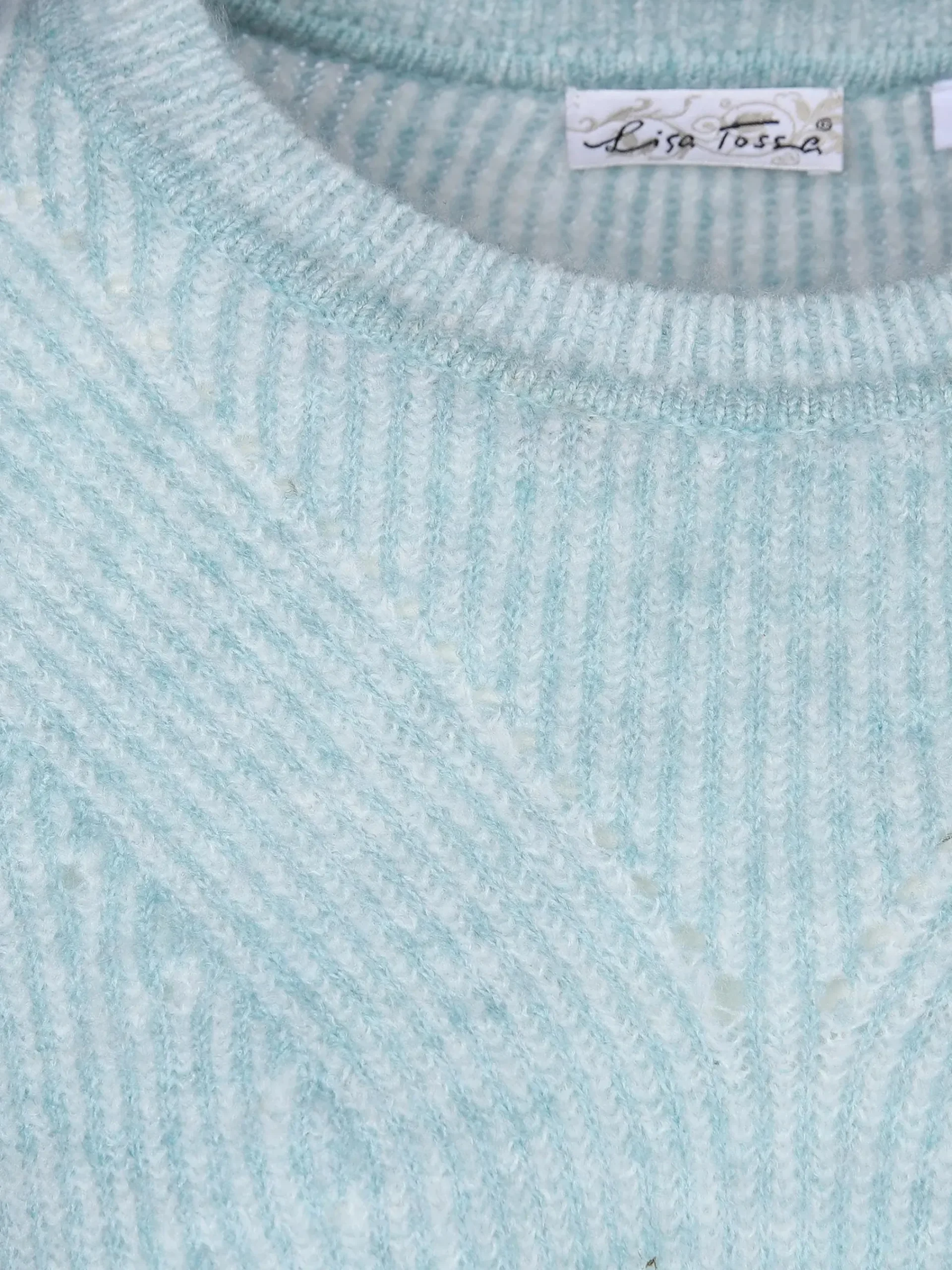 Damen Lisa Tossa Damen Strickpullover mit Tunnelzug und Kordel