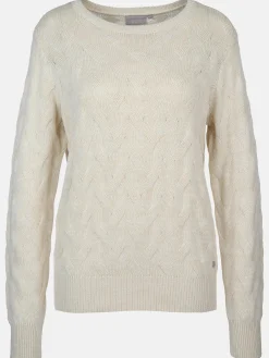 Damen Sure Damen Strickpullover mit Zopfmuster