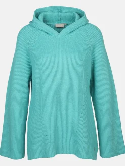 Damen Sure Damen Strickpullover mit Kapuze
