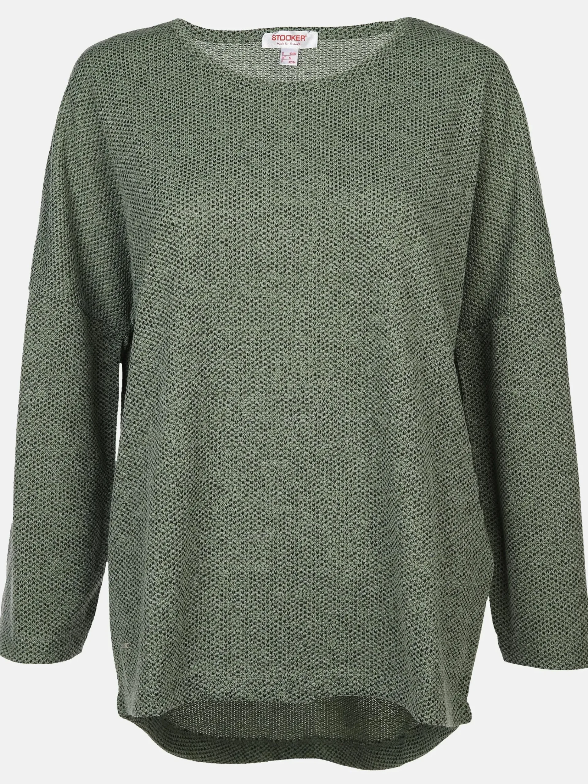 Damen Stooker DOB Damen Strickshirt in melierter Optik