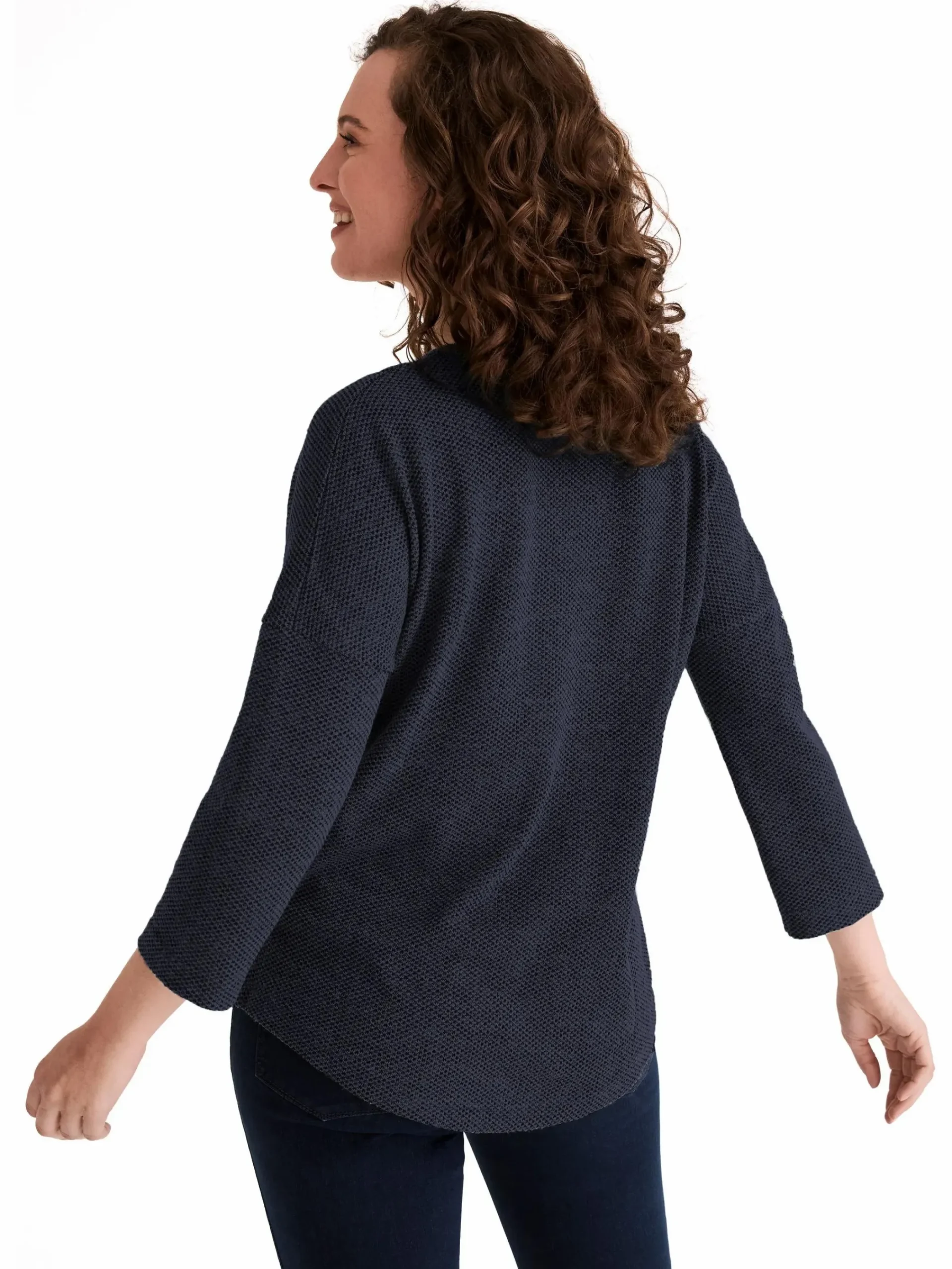 Damen Stooker DOB Damen Strickshirt mit 3/4 Arm