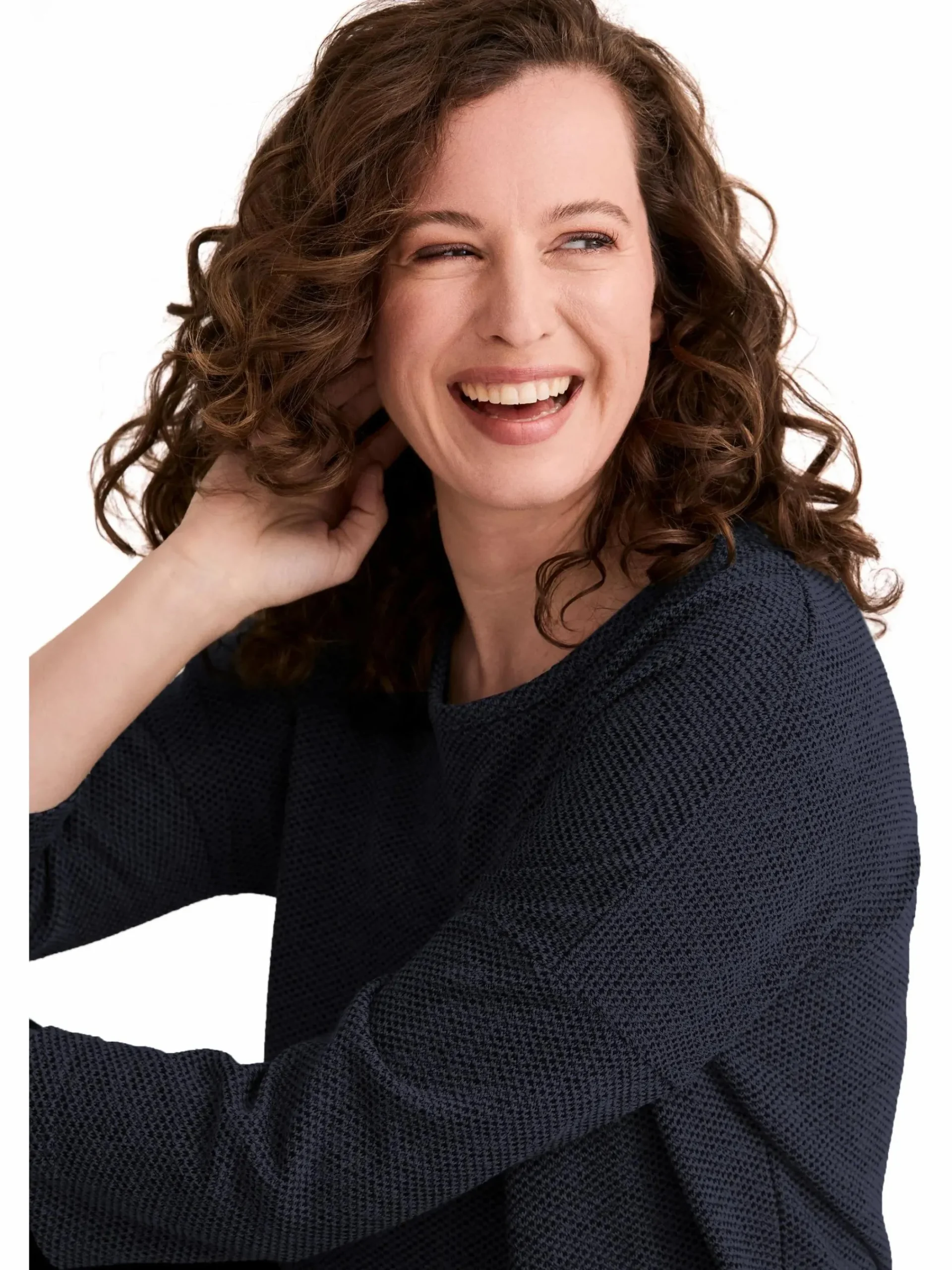 Damen Stooker DOB Damen Strickshirt mit 3/4 Arm