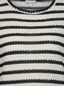 Damen Lisa Tossa Damen Struktur-Shirt mit Streifen