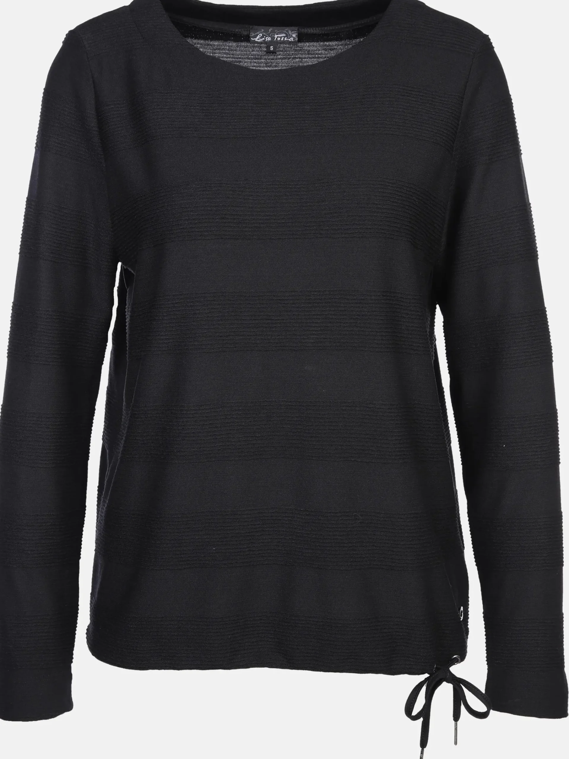 Damen Lisa Tossa Damen Struktur-Shirt mit Streifenoptik