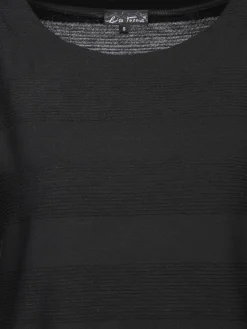 Damen Lisa Tossa Damen Struktur-Shirt mit Streifenoptik