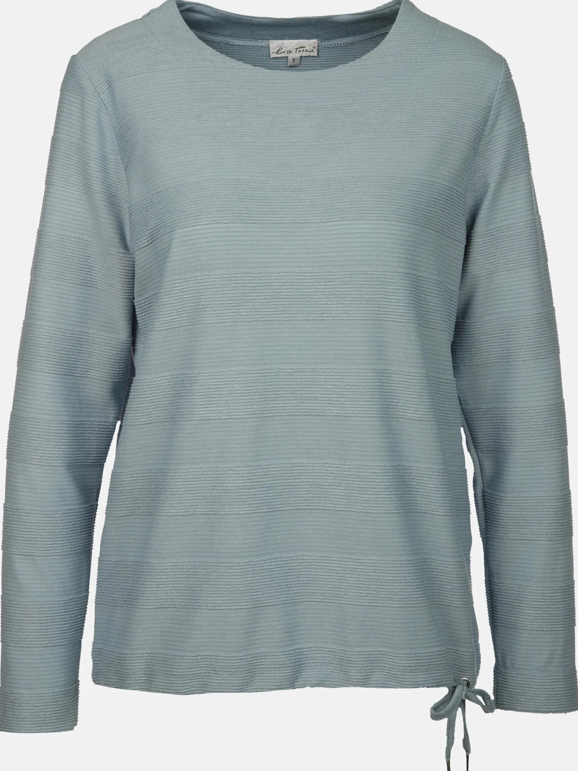 Damen Lisa Tossa Damen Struktur-Shirt mit Streifenoptik