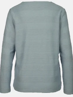 Damen Lisa Tossa Damen Struktur-Shirt mit Streifenoptik