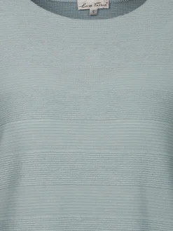 Damen Lisa Tossa Damen Struktur-Shirt mit Streifenoptik