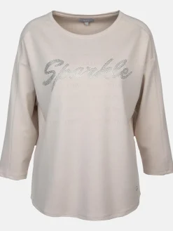 Damen Sure Damen Sweatshirt mit Glitzerschrift