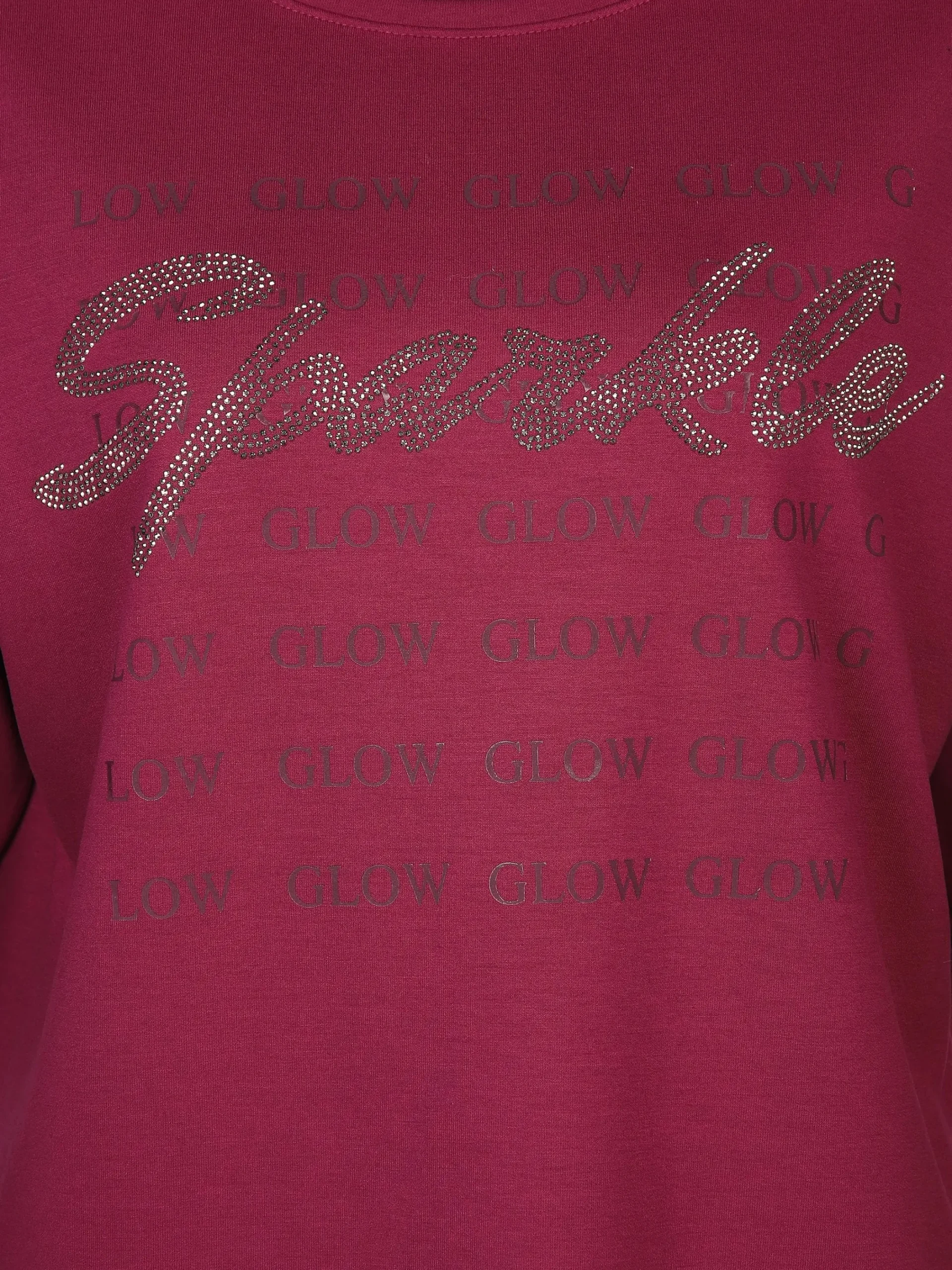 Damen Sure Damen Sweatshirt mit Glitzerschrift