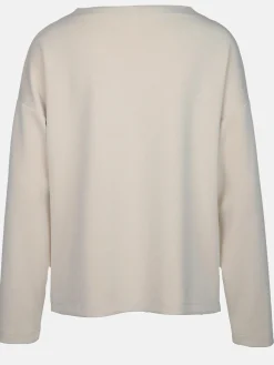 Damen Lisa Tossa Damen Sweatshirt mit Glitzerprint und Strassbesatz