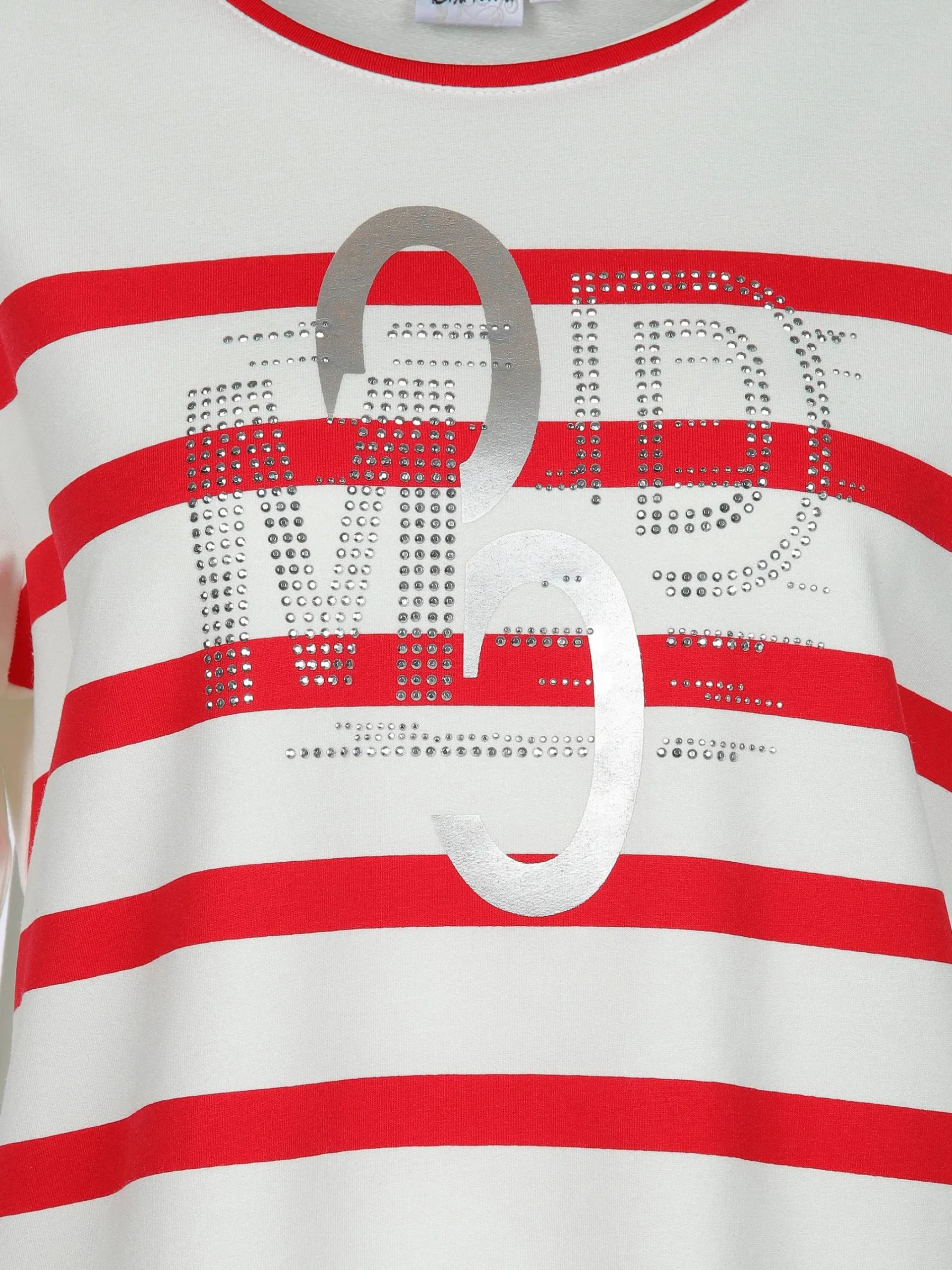 Damen Lisa Tossa Damen Sweatshirt mit Glitzersteinchen