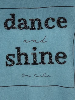 Damen Tom Tailor Damen Sweatshirt mit Glitter Print