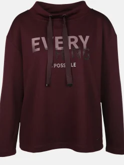 Damen Lisa Tossa Damen Sweatshirt mit Stehkragen