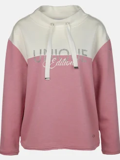 Damen Lisa Tossa Damen Sweatshirt mit Strasssteinchen