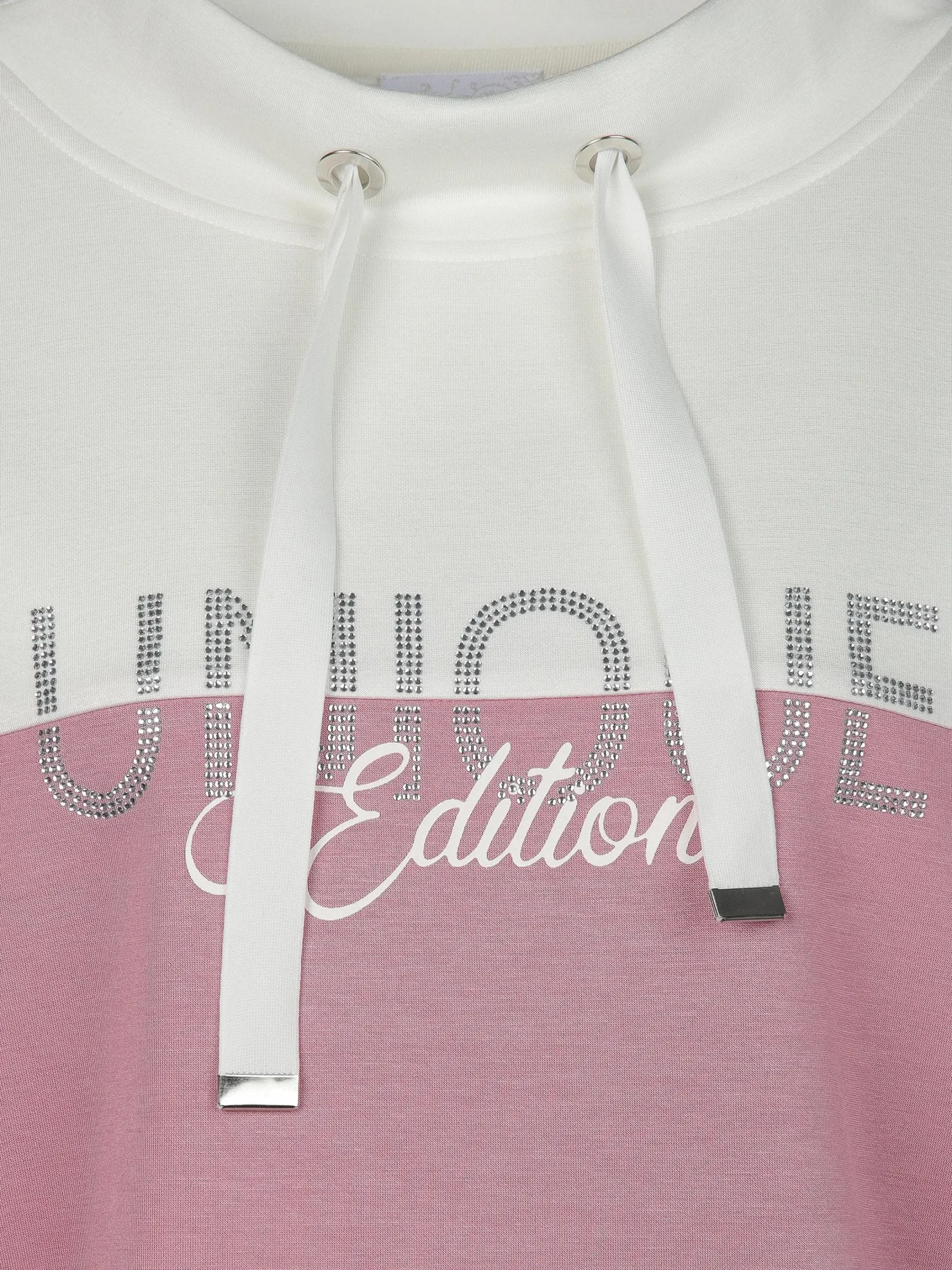 Damen Lisa Tossa Damen Sweatshirt mit Strasssteinchen