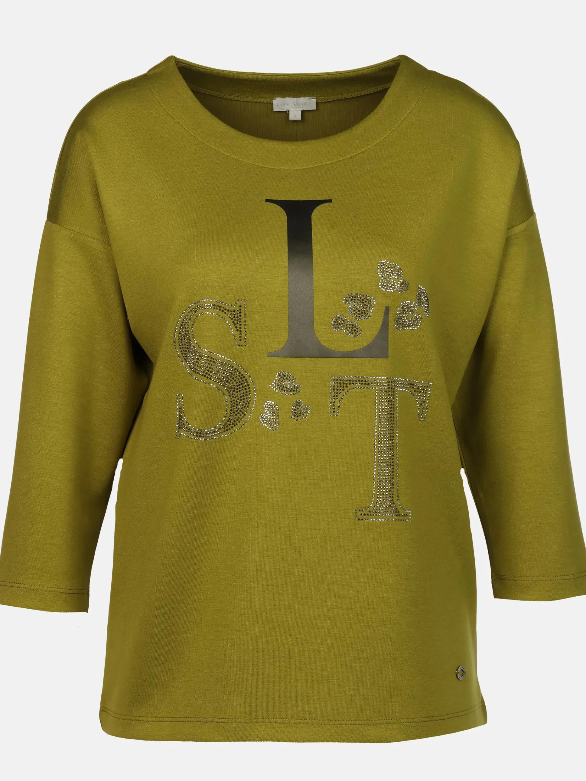 Damen Lisa Tossa Damen Sweatshirt mit Strassbesatz