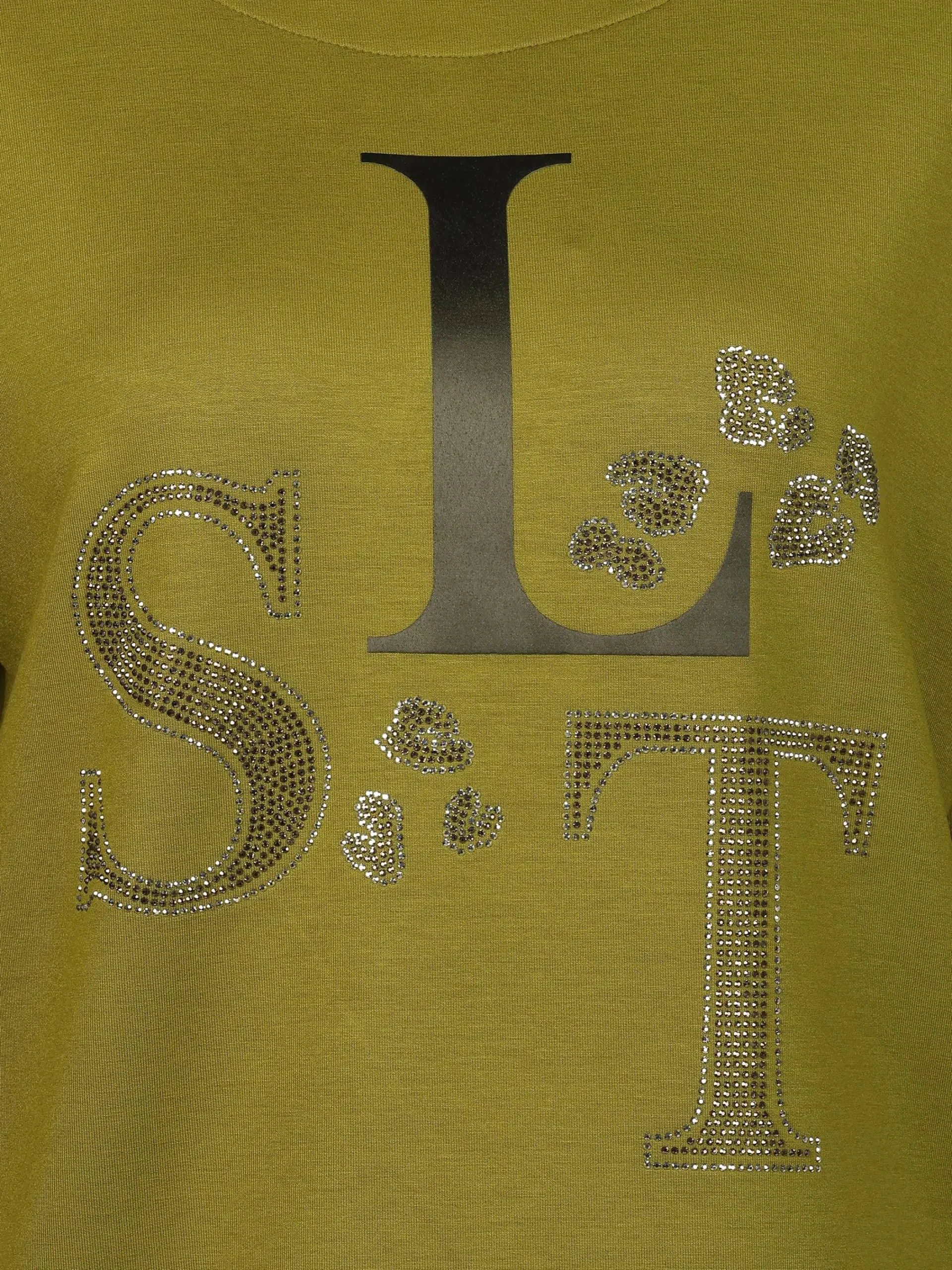 Damen Lisa Tossa Damen Sweatshirt mit Strassbesatz