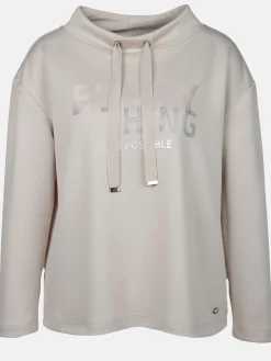 Damen Lisa Tossa Damen Sweatshirt mit Strassbesatz