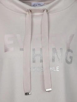 Damen Lisa Tossa Damen Sweatshirt mit Strassbesatz