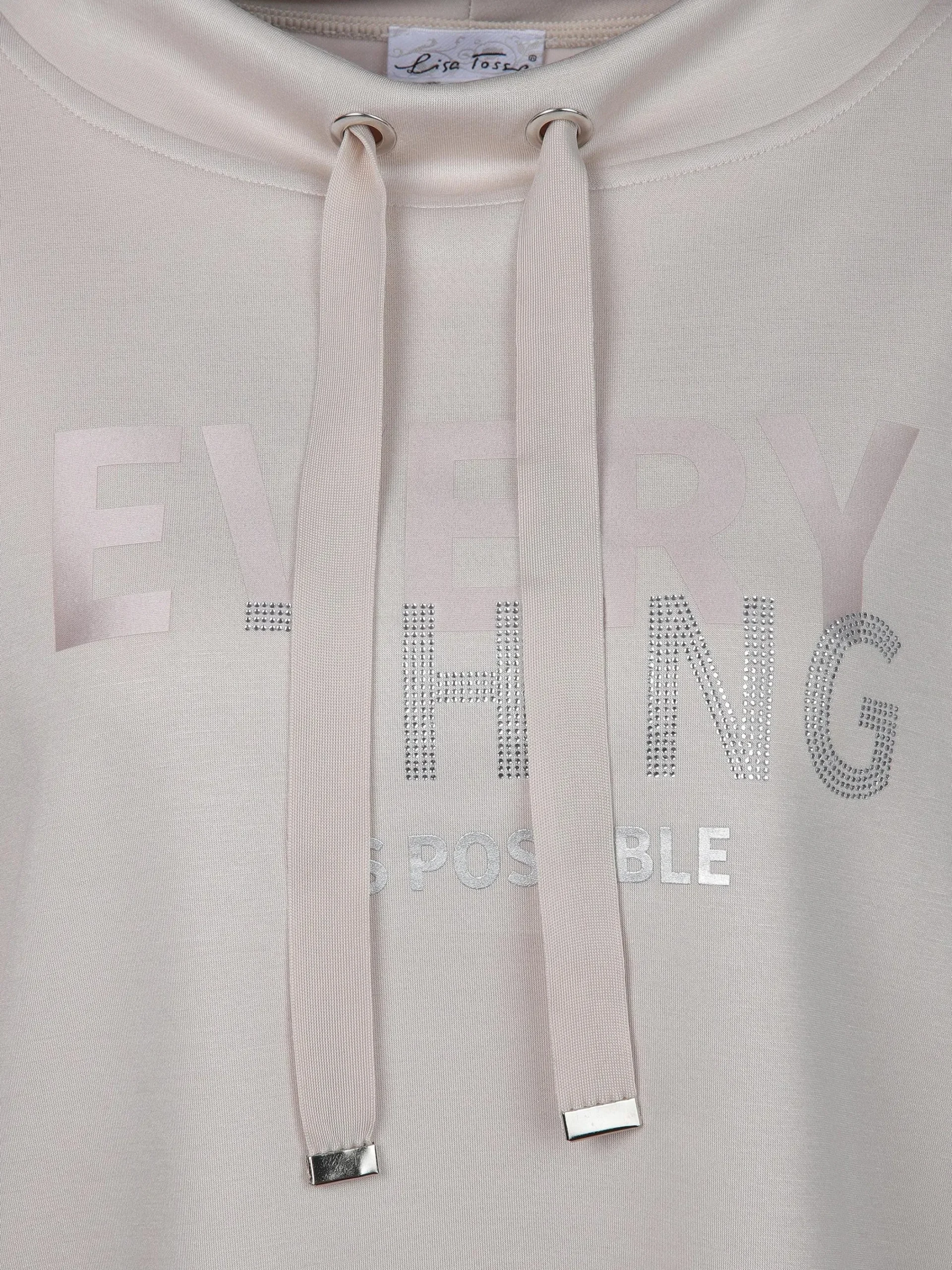 Damen Lisa Tossa Damen Sweatshirt mit Strassbesatz