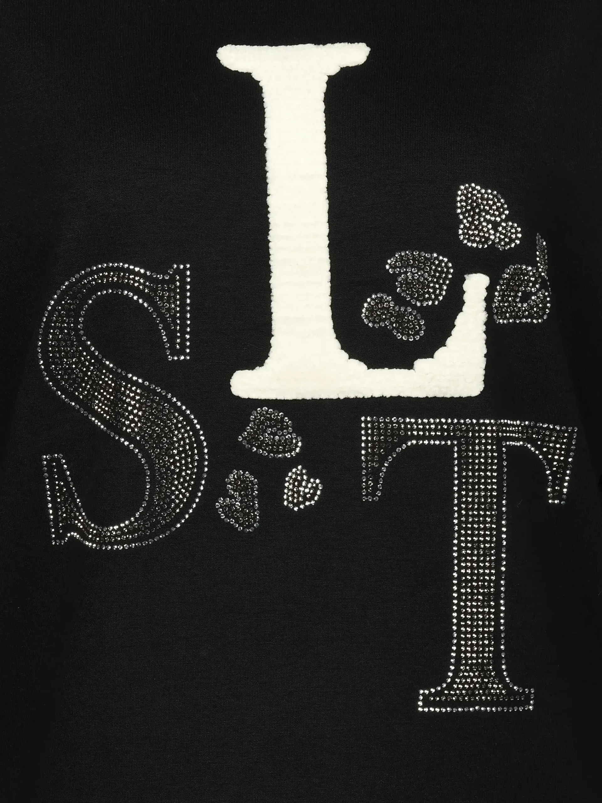 Damen Lisa Tossa Damen Sweatshirt mit Strassbesatz