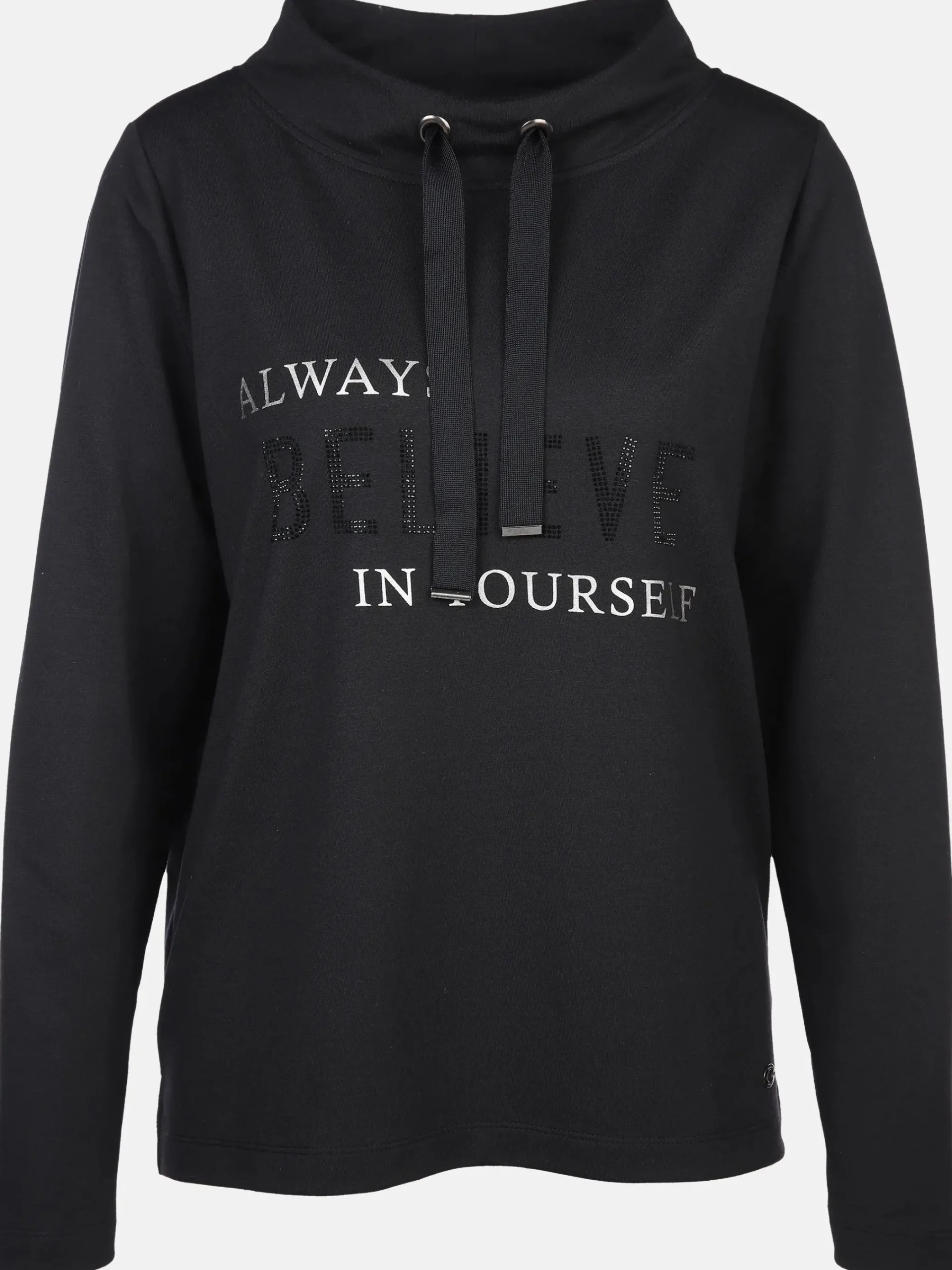 Damen Lisa Tossa Damen Sweatshirt mit Strassbesatz