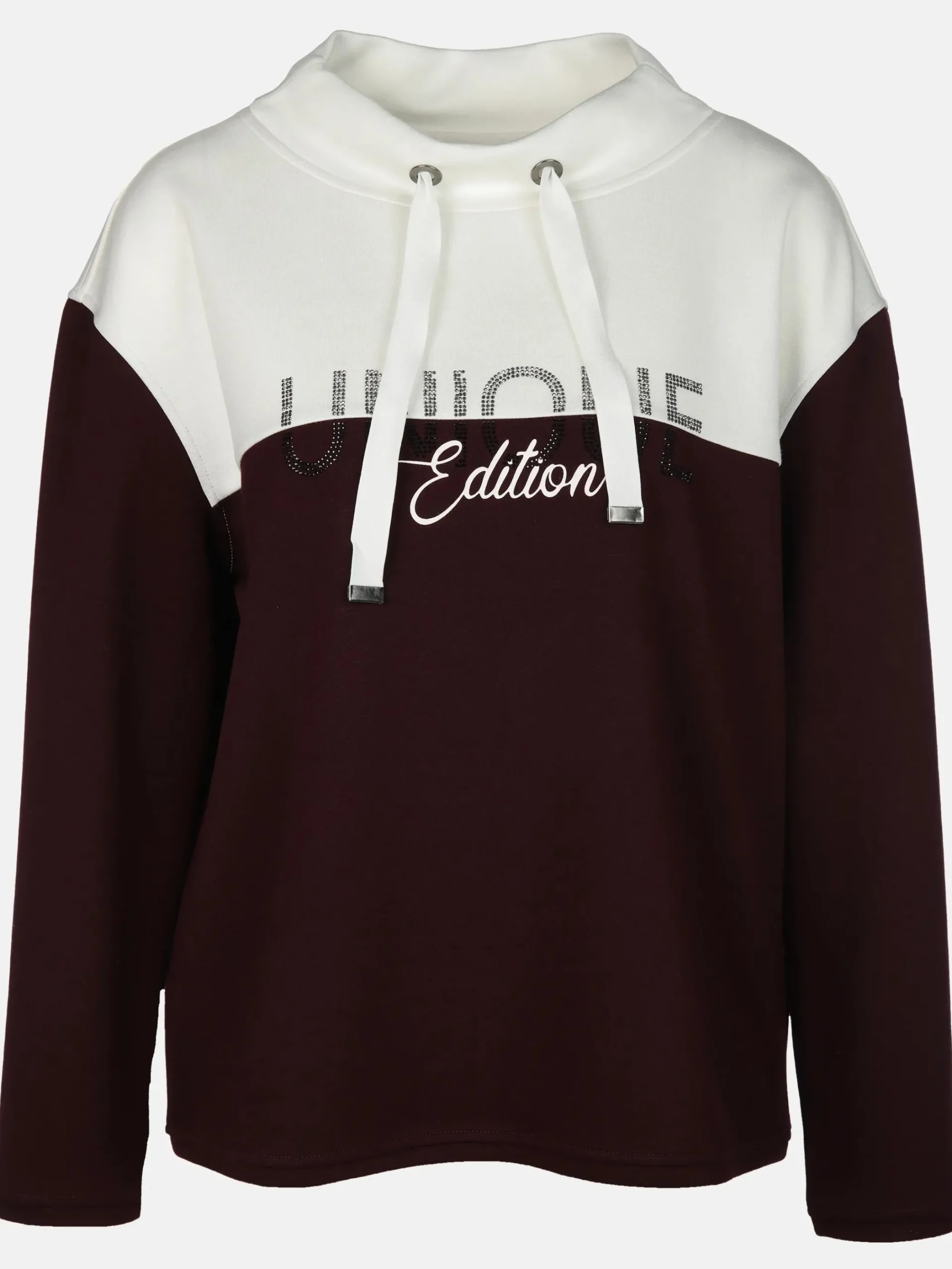 Damen Lisa Tossa Damen Sweatshirt mit Strasssteinchen