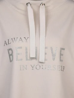 Damen Lisa Tossa Damen Sweatshirt mit Strassbesatz