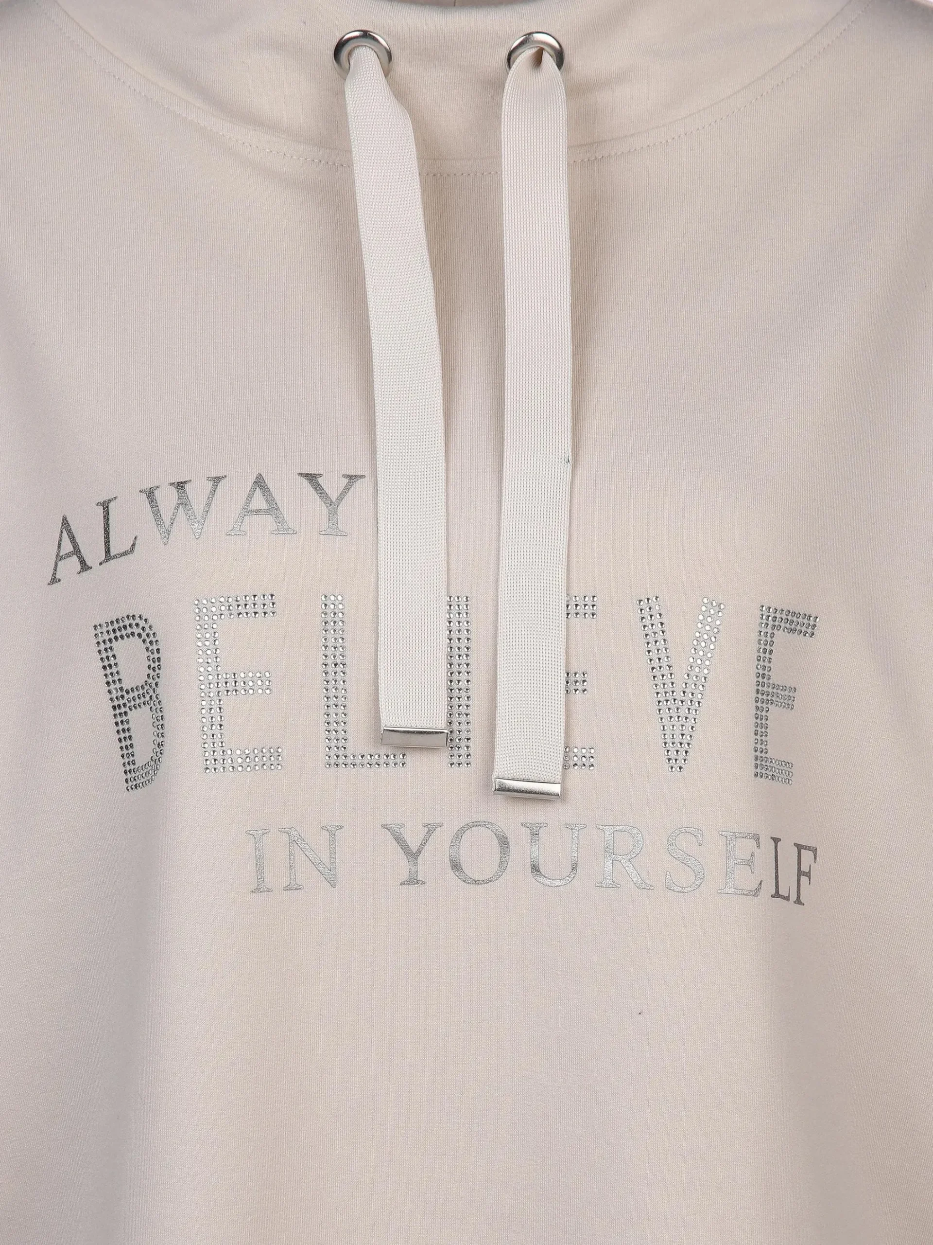 Damen Lisa Tossa Damen Sweatshirt mit Strassbesatz