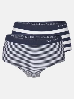 Damen Sonja Blank Damen Taillenslips Seamless im 2er Pack