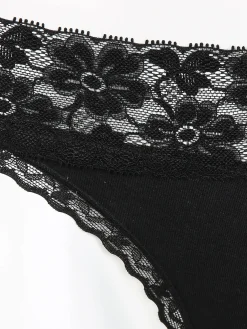 Damen Sure Damen Tanga mit Spitze im 2er Pack